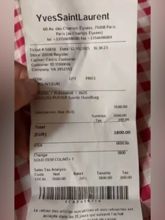 YSL Loulou puffer in suede - Picture 12 of 12